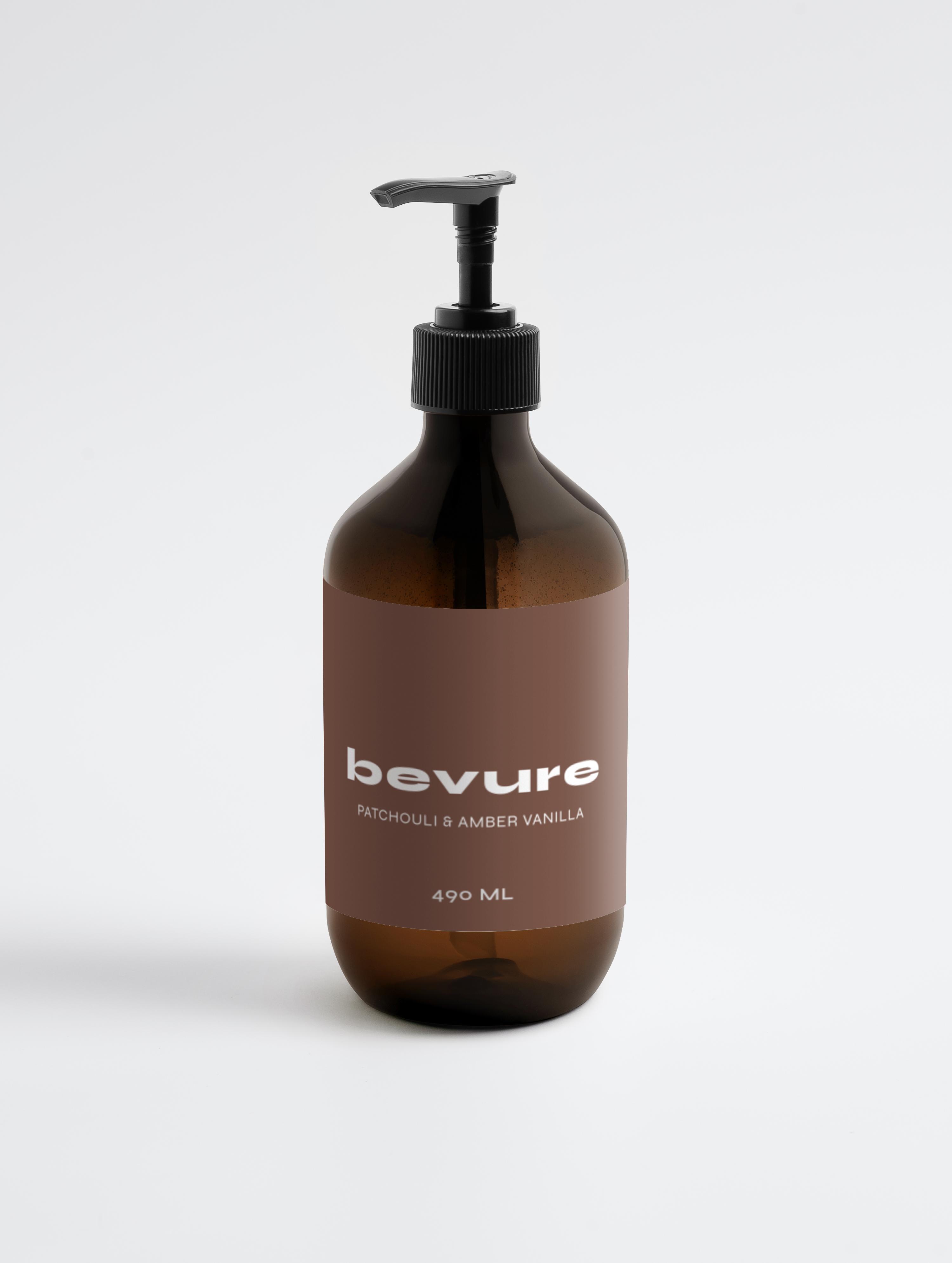 Hand & Body Wash, Patchouli & Amber Vanilla - BEVURE