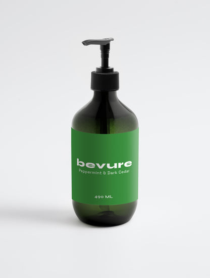 Hand & Body Wash, Peppermint & Dark Cedar - BEVURE